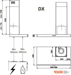 Кухонная вытяжка Faber STILO SRM DX/SP A90 325.0518.928 (37999)