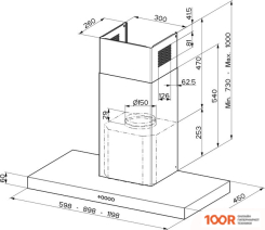 Кухонная вытяжка Faber STILO COMFORT X A120 325.0615.638 (37995)