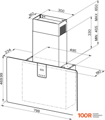 Кухонная вытяжка Faber SOFT SLIM 80 GREY LONDON A80 330.0597.524 (37982)