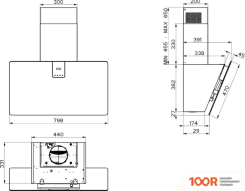 Кухонная вытяжка Faber SOFT EDGE BLACK INGO A80 330.0597.526 (37978)