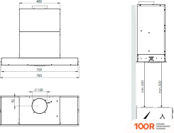 Кухонная вытяжка Faber HAVA X 78 325.0570.133 (37914)