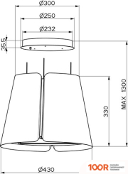 Кухонная вытяжка Faber BEAT BK MATT F45 345.0612.337 (37881)