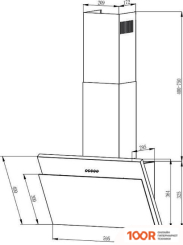 Кухонная вытяжка Evelux TILDA 60 BG (37826)