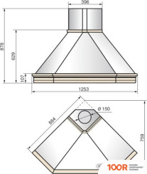 Кухонная вытяжка Elikor ФОРЕСТ ВАЛЕНСИЯ 90П-700-П3Д (БЕЖЕВЫЙ/ДУБ НЕОКРАШЕННЫЙ) (37774)