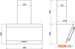 Кухонная вытяжка Elikor ТИТАН 60П-430-К3Д (ЧЕРНЫЙ/ЧЕРНЫЙ) (37770)