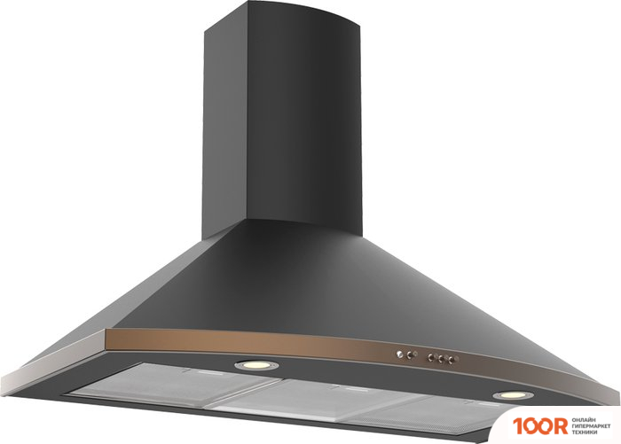 Кухонная вытяжка Elikor СИГМА 90П-650-К3Д 961893 (АНТРАЦИТ/БРОНЗА) (37765)