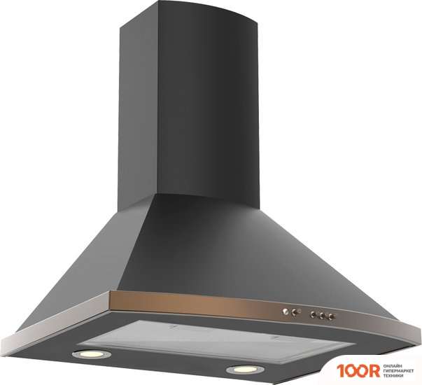 Кухонная вытяжка Elikor СИГМА 60П-650-К3Д 942264 (АНТРАЦИТ/БРОНЗА) (37763)