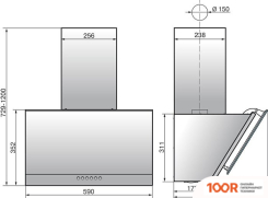 Кухонная вытяжка Elikor РУБИН STONE S4 60П-700-Э4Д (ТОПЛЕНОЕ МОЛОКО) (37747)