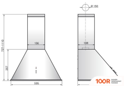 Кухонная вытяжка Elikor РОТОНДА 90П-650-П3Д 964121 (БЕЖЕВЫЙ/ДУБ КРЕМ ПЛАТИНА ЗОЛОТО) (37738)