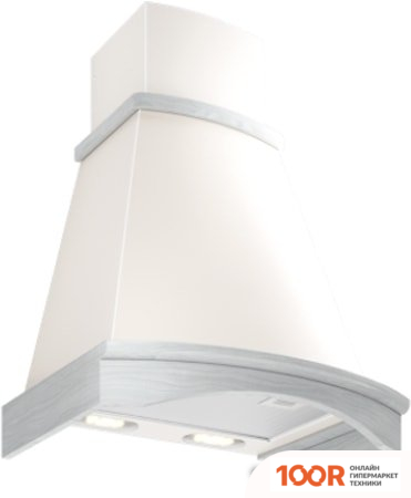 Кухонная вытяжка Elikor РОТОНДА 90П-650-П3Д (БЕЖЕВЫЙ/ДУБ ВЫБЕЛЕННЫЙ) (37736)