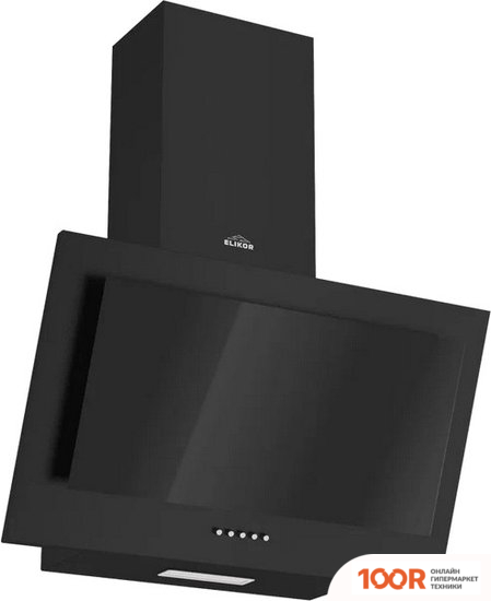 Кухонная вытяжка Elikor КОРАЛЛ 60П-430-К3Д 266401 (ЧЕРНЫЙ/ЧЕРНОЕ СТЕКЛО) (37717)