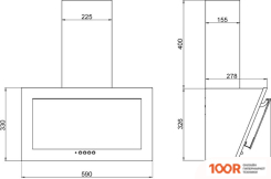 Кухонная вытяжка Elikor КОРАЛЛ 60П-430-К3Д (БЕЛЫЙ) (152185) (37714)
