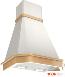 Кухонная вытяжка Elikor КАМИН ГРАНЬ 60П-650-П3Л (БЕЛЫЙ/ДУБ) (37702)