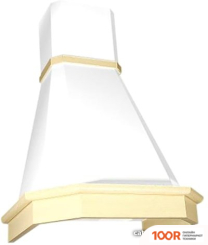 Кухонная вытяжка Elikor КАМИН ГРАНЬ 60П-650-П3Л (БЕЛЫЙ/ДУБ) (37702)