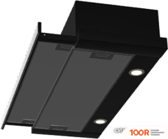 Кухонная вытяжка Elikor ИНТЕГРА GLASS 60П-400-В2Л (ЧЕРНЫЙ/ЧЕРНОЕ СТЕКЛО) (954865) (37691)
