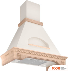 Кухонная вытяжка Elikor БЕЛЬВЕДЕР ФЛОРЕАЛЕ 90П-650-П3Д (БЕЖЕВЫЙ/ДУБ НЕОКРАШЕННЫЙ) (37635)