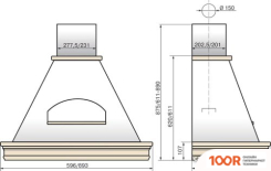 Кухонная вытяжка Elikor БЕЛЬВЕДЕР ВАЛЕНСИЯ 60П-650-П3Д (ТОПЛЕНОЕ МОЛОКО/ДУБ НЕОК.) (952178) (37630)