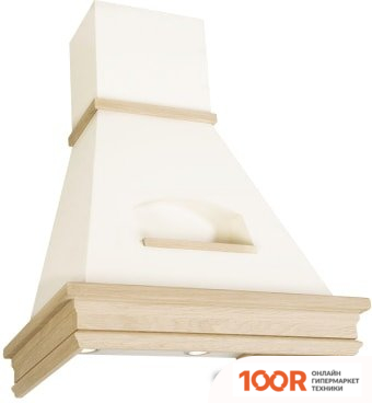 Кухонная вытяжка Elikor БЕЛЬВЕДЕР ВАЛЕНСИЯ 60П-650-П3Д (ТОПЛЕНОЕ МОЛОКО/ДУБ НЕОК.) (952178) (37630)