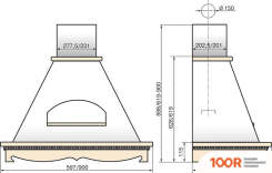 Кухонная вытяжка Elikor БЕЛЬВЕДЕР 60П-650-П3Д (БЕЖЕВЫЙ/ДУБ НЕОКРАШЕННЫЙ) (37625)