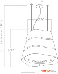 Кухонная вытяжка Elica WAVE UX BL MAT/F/51 PRF0171193 (37536)