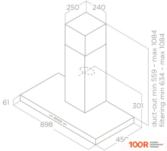 Кухонная вытяжка Elica SPOT PLUS IX/A/90 PRF0097373A (37509)