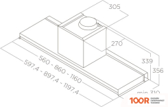 Кухонная вытяжка Elica LEVER IX/A/116 PRF0163362 (37464)
