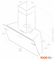 Кухонная вытяжка Elica L'ESSENZA BL/A/90 PRF0117374A (37447)