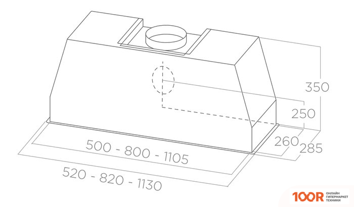 Кухонная вытяжка Elica CT35 PRO IX/A/60 PRF0183203 (37359)