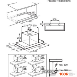 Кухонная вытяжка Electrolux KFG726R (37262)