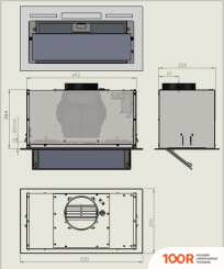 Кухонная вытяжка Ciarko ZIA 60 (ЧЕРНЫЙ) (37173)