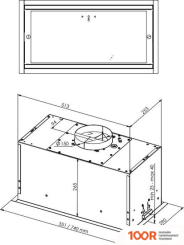 Кухонная вытяжка Ciarko DUO 55 (БЕЛЫЙ) (37109)