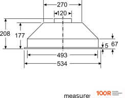 Кухонная вытяжка Bosch SERIE 2 DLN52AC70 (36882)