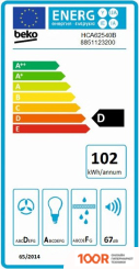 Кухонная вытяжка BEKO HCA 62540 B (36804)