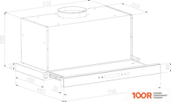 Кухонная вытяжка Backer TH60CL-2F200-SHINY BLACK RC (36778)