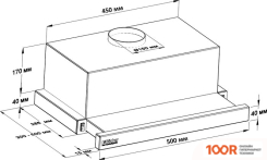 Кухонная вытяжка Backer TH50L-2F70-BG (36773)