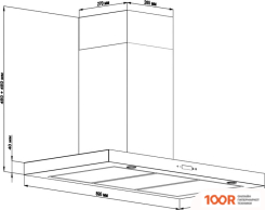 Кухонная вытяжка Backer CH90E-MC-L200 INOX BG (36763)