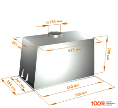 Кухонная вытяжка Backer BH74MC-18F12K BLACK (36758)