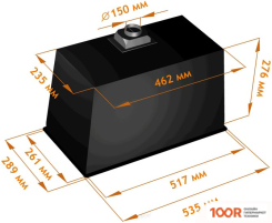 Кухонная вытяжка Backer BH54MC-18F12K-BLACK (36751)
