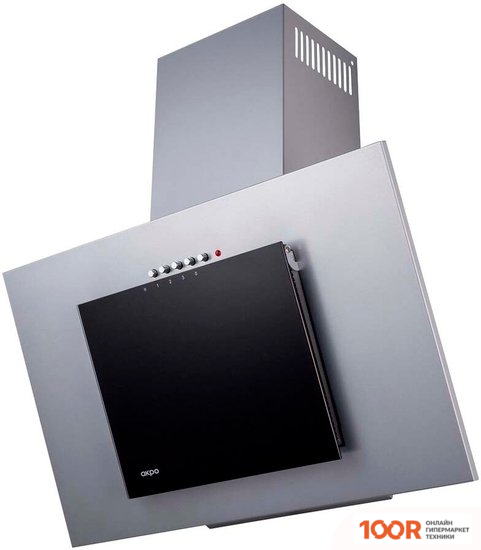 Кухонная вытяжка Akpo NERO ECO 60 WK-4 (МЕТАЛЛИК/ЧЕРНОЕ СТЕКЛО) (36640)