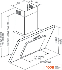 Кухонная вытяжка Akpo NERO ECO 50 WK-4 (БЕЖЕВЫЙ) (36633)