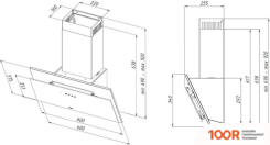 Кухонная вытяжка Akpo JUNO 50 WK-11 (ЧЕРНЫЙ) (36544)