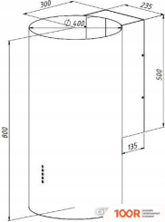 Кухонная вытяжка Akpo BALMERA 40 WK-10 (ЧЕРНЫЙ) (36485)