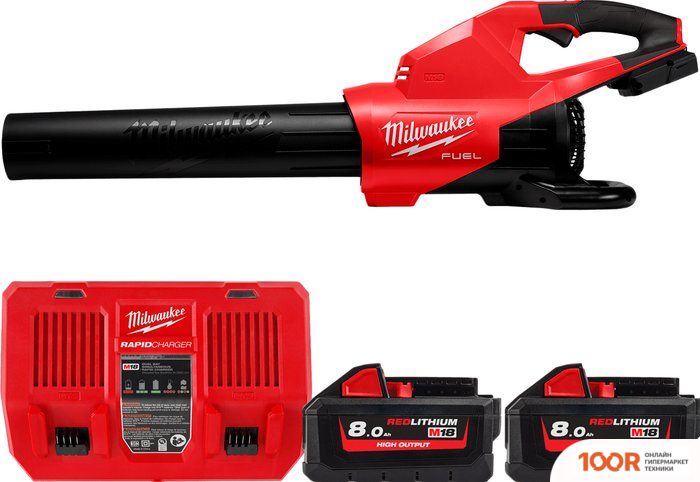 Воздуходувка Milwaukee M18 FUEL M18F2BL-802 4933479988 (С 2-МЯ АКБ) (36125)