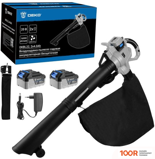 Воздуходувка Deko DKBL22 083-2004 (С 2-МЯ АКБ) (35985)