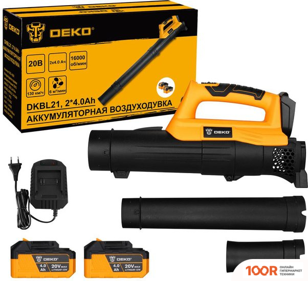 Воздуходувка Deko DKBL21 SET 063-4361 2023 (С 2-МЯ АКБ) (35982)