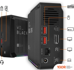 Внешний накопитель WD BLACK D50 GAME DOCK NVME 1TB WDBA3U0010BBK (33840)