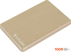 Внешний накопитель Verbatim STORE 'N' GO ALU 1TB (ЗОЛОТИСТЫЙ) (33828)
