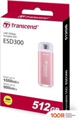 Внешний накопитель Transcend ESD300 512GB TS512GESD300P (33790)
