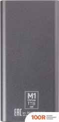 Внешний накопитель SmartBuy M1 DRIVE SBSSD1T0-M1G-U31C 1TB (СЕРЫЙ) (33722)