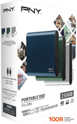 Внешний накопитель PNY PRO ELITE 250GB PSD0CS2060NB-250-RB (33441)